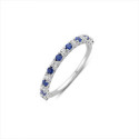 ANILLO NAIOMY AG925 CIRCONITAS  BLANCAS Y AZULES